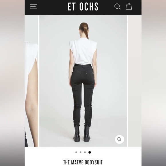 THE MAEVE BODYSUIT - optic white SIZE M NEW - Picture 5 of 7